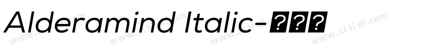 Alderamind Italic字体转换 Alderamind Italic字体转换